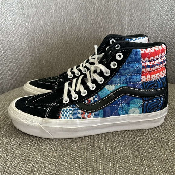 Vans x SpongeBob Sandy Liang Sk8-Hi 38 DX PW Patchwork Sneakers - Picture 2 of 8